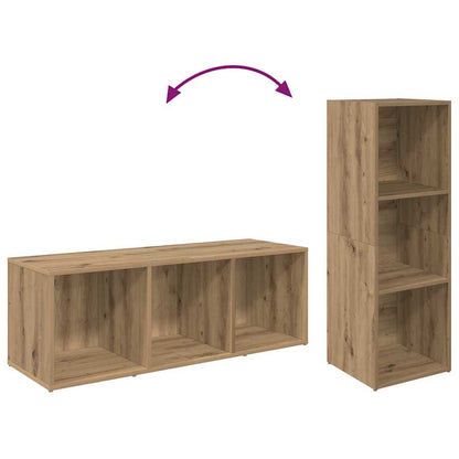 TV Cabinet Set Wall-mounted 2 pcs Artisan Oak 107 x 35 x 37 cm