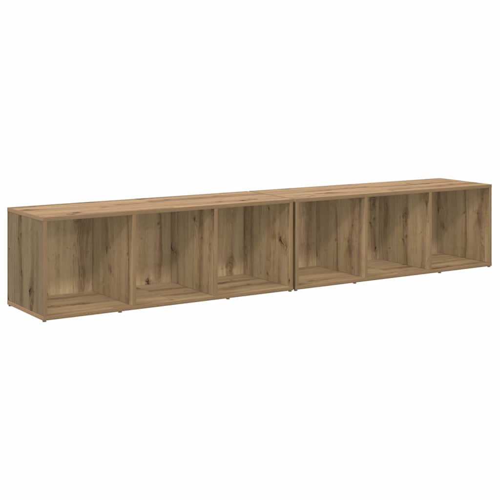 TV Cabinet Set Wall-mounted 2 pcs Artisan Oak 37 x 35 x 107cm