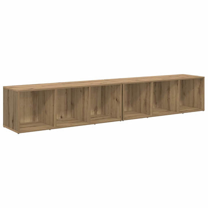 TV Cabinet Set Wall-mounted 2 pcs Artisan Oak 37 x 35 x 107cm