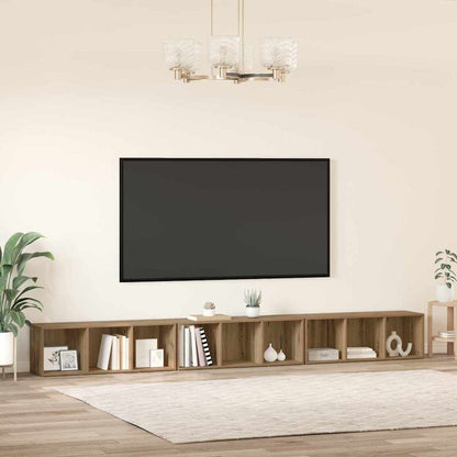 TV Cabinet 3 pcs Artisan oak 37 x 35 x 107.5 cm Engineered wood