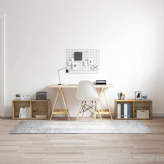 TV Cabinet Set Wall-mounted 2 pcs Artisan Oak 72 x 35 x 36.5 cm