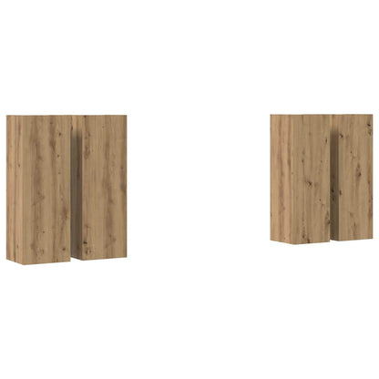 TV Cabinet Set Wall-mounted 4 pcs Artisan oak 30.5 x 30 x 90 cm