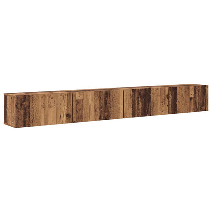 TV Cabinet Set 4 pcs Old wood 60 x 30 x 30 cm Engineered wood
