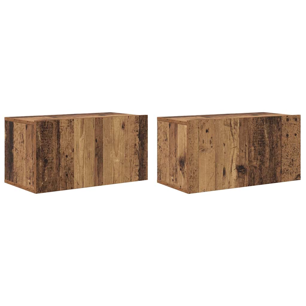 TV Cabinet Set 4 pcs Old wood 60 x 30 x 30 cm Engineered wood