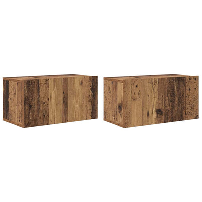 TV Cabinet Set 4 pcs Old wood 60 x 30 x 30 cm Engineered wood