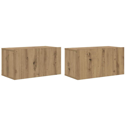 TV Cabinet Set Wall-mounted 4 pcs Artisan oak 60 x 30 x 30 cm