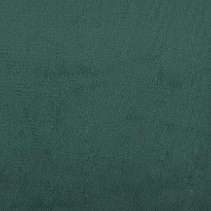 Corner Bed Frame with Headboard Dark green 90 x 190 cm Velvet