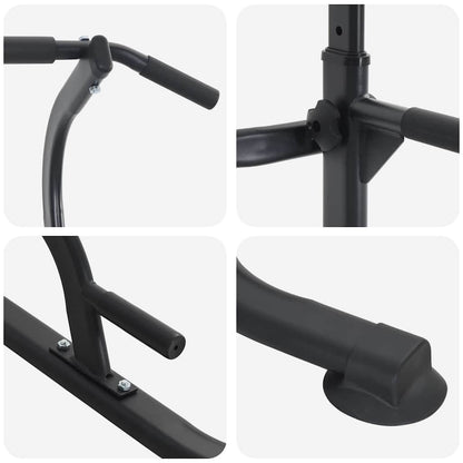Power Tower Dip Station Other Black 95 x 102 x (160-210) cm