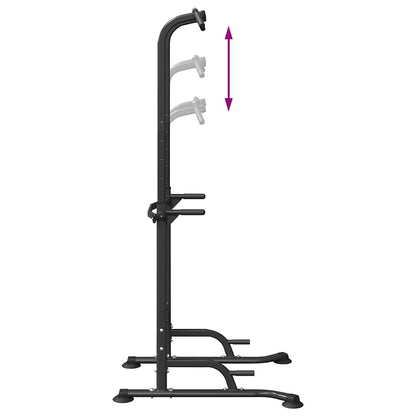 Power Tower Dip Station Other Black 95 x 102 x (160-210) cm