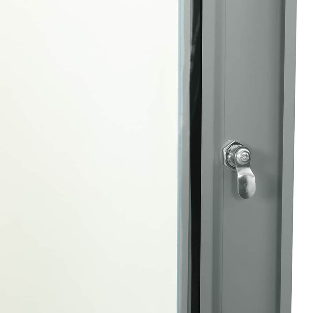 Network Cabinet with Storage Grey 60 x 45 x 28 cm Steel