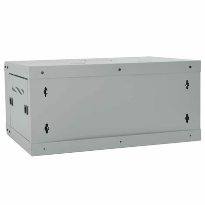 Network Cabinet with Storage Grey 60 x 45 x 28 cm Steel