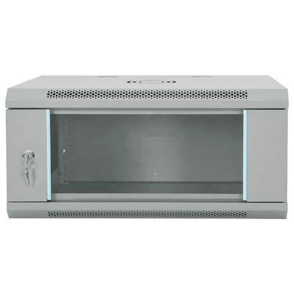 Network Cabinet with Storage Grey 60 x 45 x 28 cm Steel