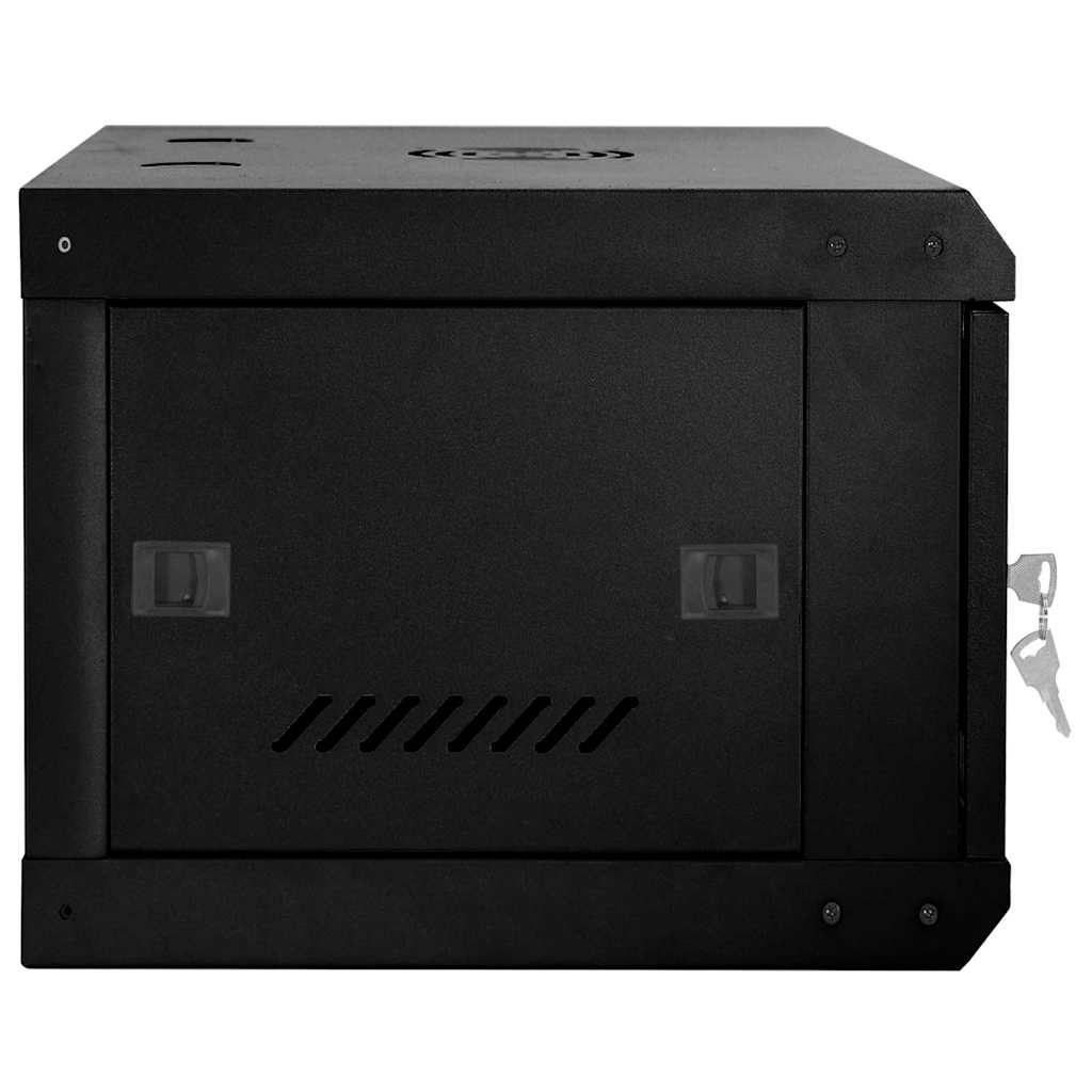 Network Cabinet with Storage Black 60 x 35 x 28 cm Steel