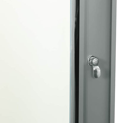 Network Cabinet with Storage Grey 60 x 35 x 28 cm Steel