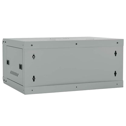 Network Cabinet with Storage Grey 60 x 35 x 28 cm Steel