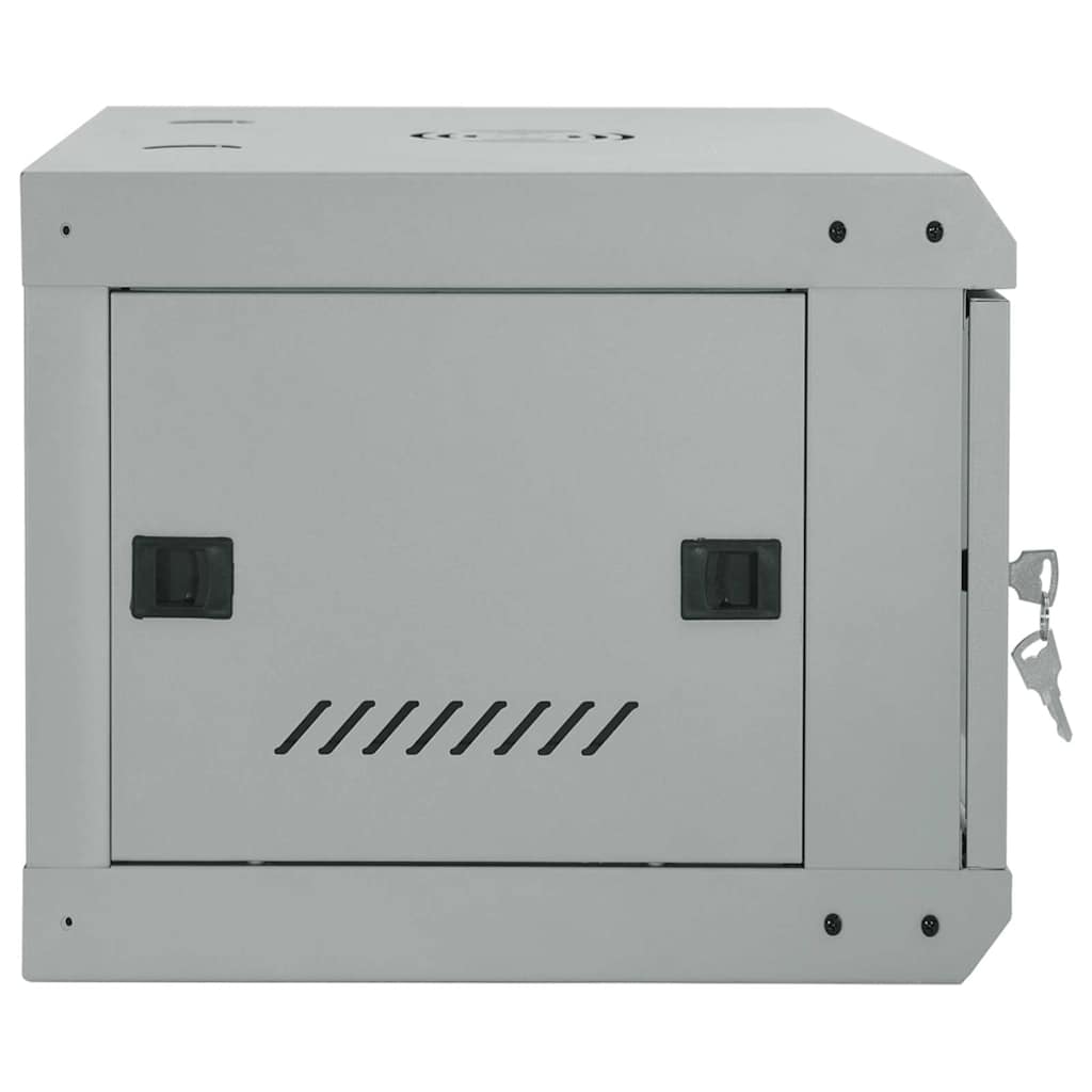 Network Cabinet with Storage Grey 60 x 35 x 28 cm Steel