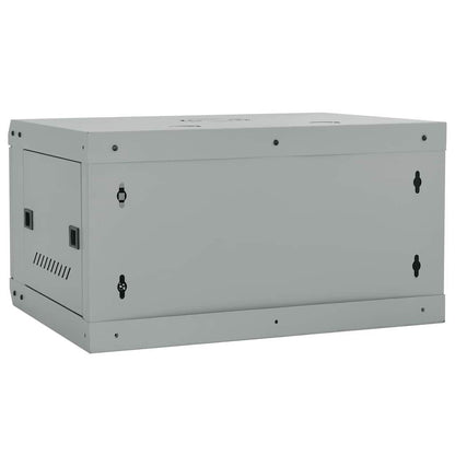 Network Cabinet with Storage Grey 60 x 45 x 35 cm Steel
