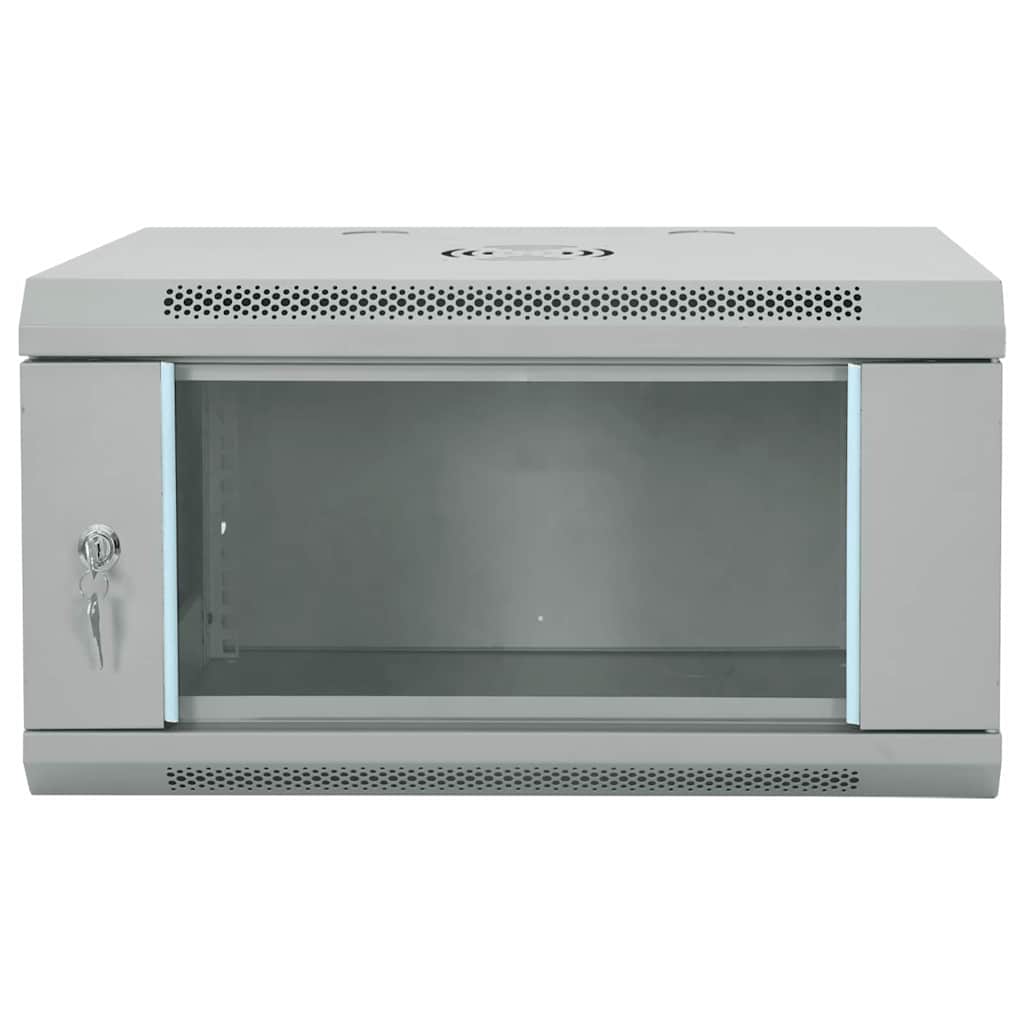 Network Cabinet with Storage Grey 60 x 45 x 35 cm Steel