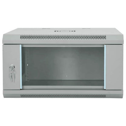 Network Cabinet with Storage Grey 60 x 45 x 35 cm Steel