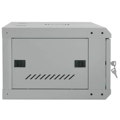 Network Cabinet with Storage Grey 60 x 45 x 35 cm Steel
