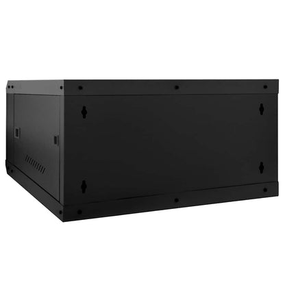 Network Cabinet with Storage Black 60 x 60 x 35 cm Steel