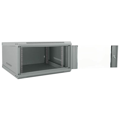 Network Cabinet with Storage Grey 60 x 60 x 35 cm Steel
