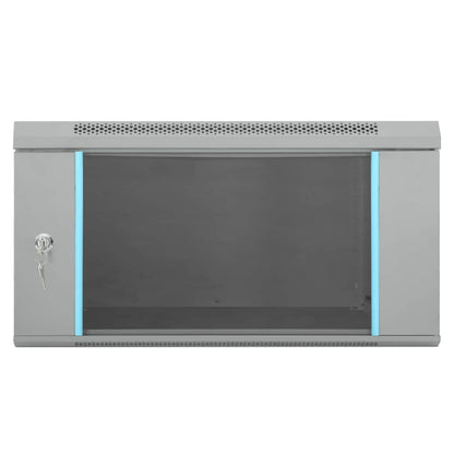 Network Cabinet with Storage Grey 60 x 60 x 35 cm Steel