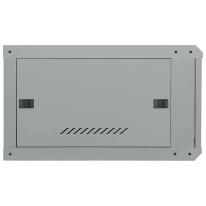 Network Cabinet with Storage Grey 60 x 60 x 35 cm Steel