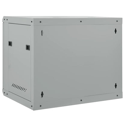 Network Cabinet with Storage Grey 60 x 45 x 50 cm Steel
