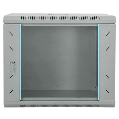 Network Cabinet with Storage Grey 60 x 45 x 50 cm Steel