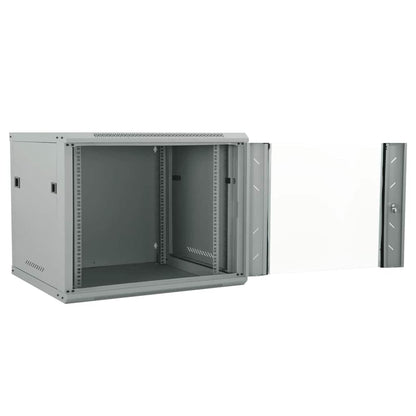 Network Cabinet with Storage Grey 60 x 60 x 50 cm Steel