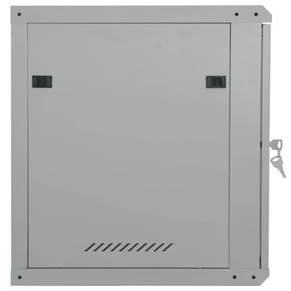 Network Cabinet with Storage Grey 60 x 60 x 50 cm Steel