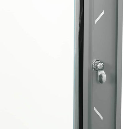 Network Cabinet with Storage Grey 60 x 60 x 65 cm Steel