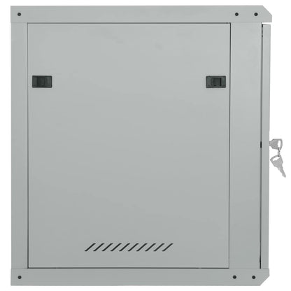 Network Cabinet with Storage Grey 60 x 60 x 65 cm Steel