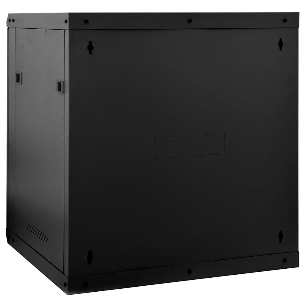 Network Cabinet with Storage Black 60 x 45 x 65 cm Steel