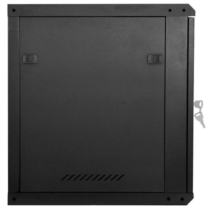 Network Cabinet with Storage Black 60 x 45 x 65 cm Steel