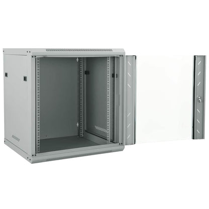 Network Cabinet with Storage Grey 60 x 45 x 65 cm Steel