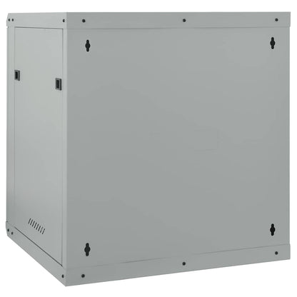 Network Cabinet with Storage Grey 60 x 45 x 65 cm Steel