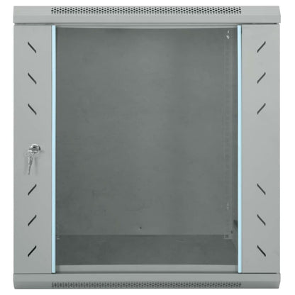 Network Cabinet with Storage Grey 60 x 45 x 65 cm Steel