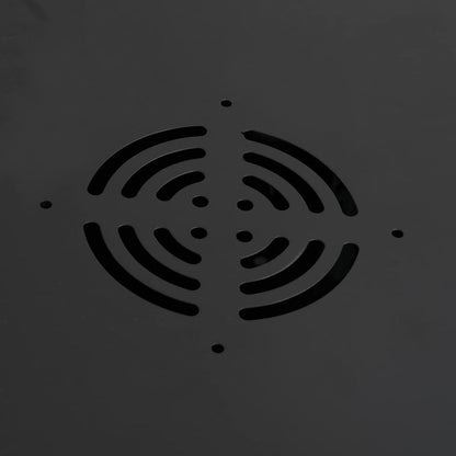 Network Cabinet with Storage Black 53 x 45 x 21 cm Steel