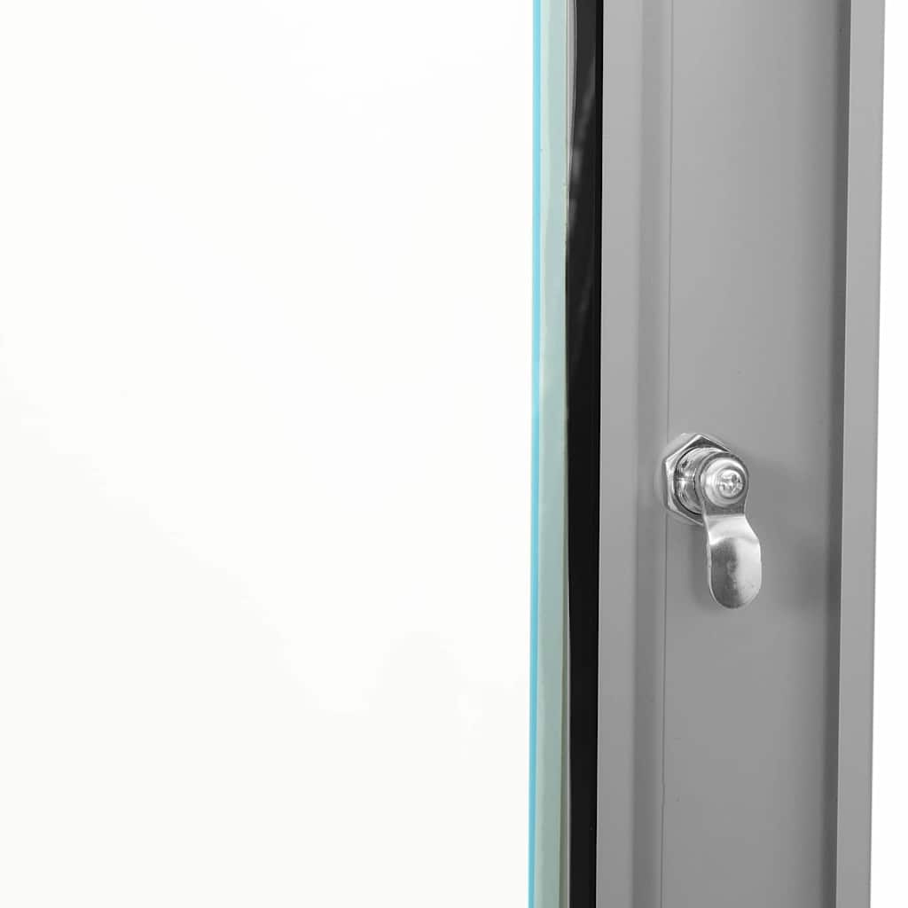 Network Cabinet with Storage Grey 53 x 35 x 21 cm Steel