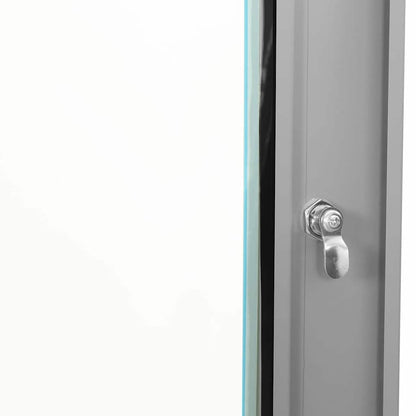 Network Cabinet with Storage Grey 53 x 35 x 21 cm Steel