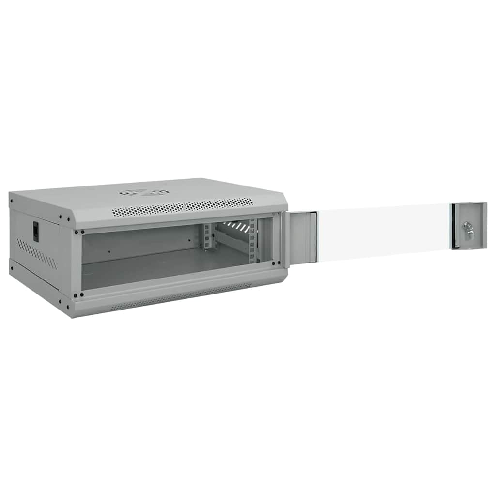Network Cabinet with Storage Grey 53 x 45 x 21 cm Steel