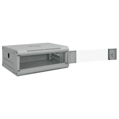 Network Cabinet with Storage Grey 53 x 45 x 21 cm Steel