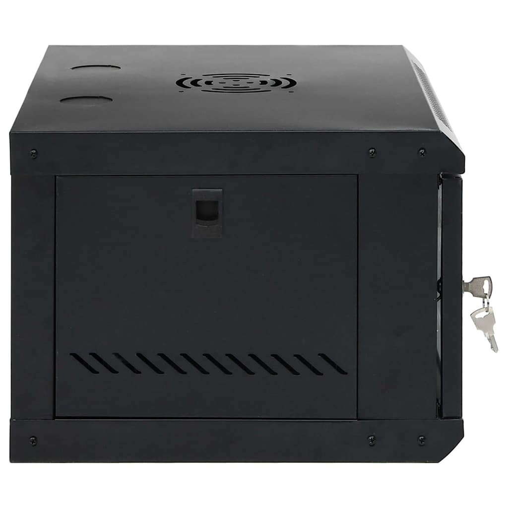 Network Cabinet with Storage Black 53 x 45 x 30 cm Steel