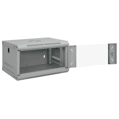 Network Cabinet with Storage Grey 53 x 45 x 30 cm Steel