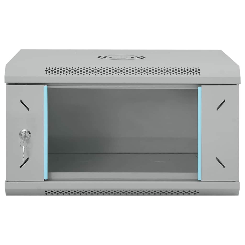 Network Cabinet with Storage Grey 53 x 45 x 30 cm Steel