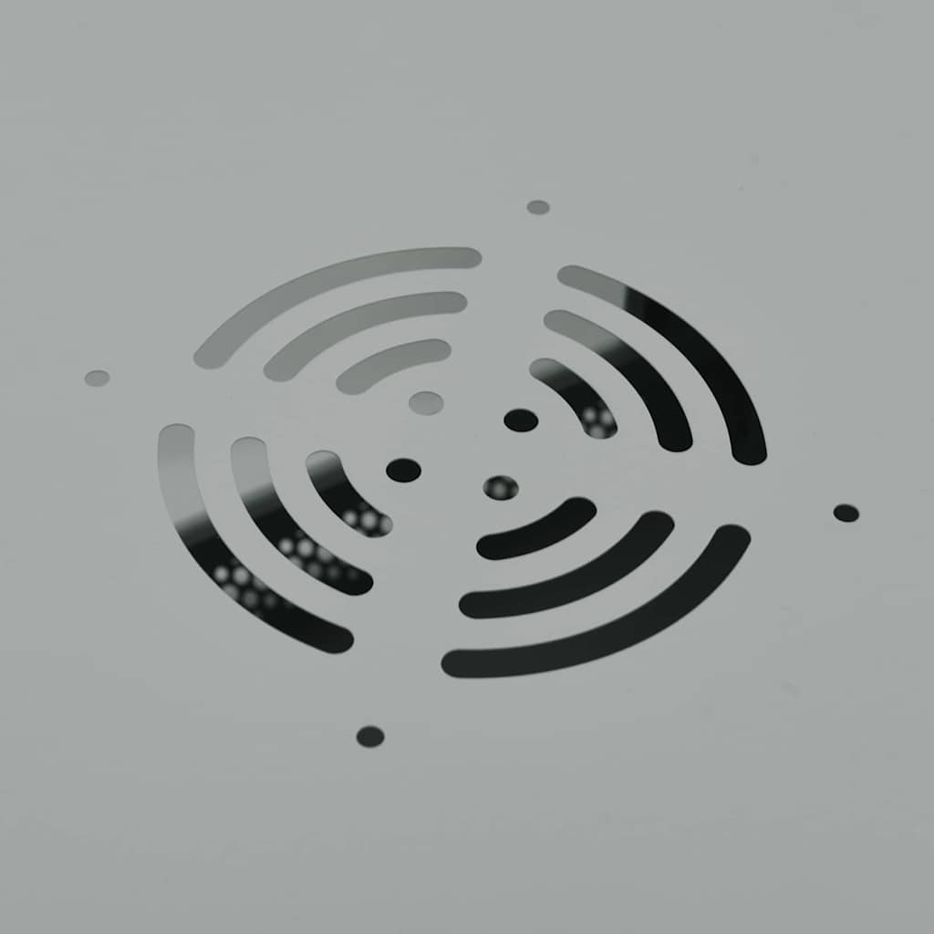 Network Cabinet with Storage Grey 53 x 60 x 30 cm Steel