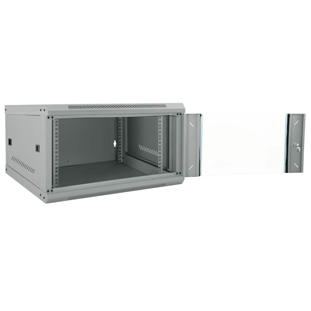 Network Cabinet with Storage Grey 53 x 60 x 30 cm Steel