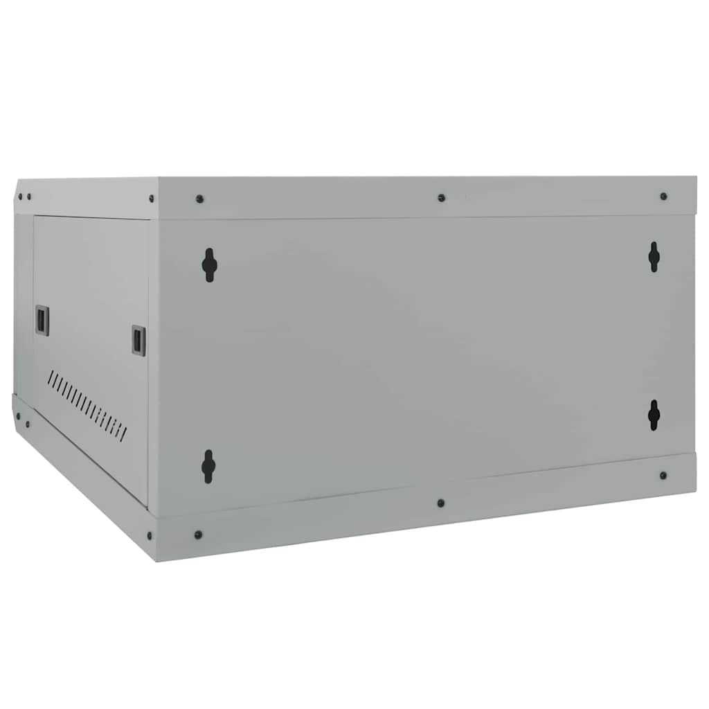 Network Cabinet with Storage Grey 53 x 60 x 30 cm Steel